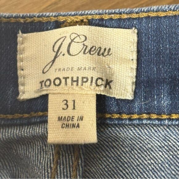 J. Crew toothpick style size 31 Blue Denim Women's Jeans - Picture 8 of 11